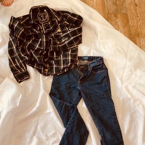 Boys Bundle - Guess Shirt & Old Navy Jeans, 12/14